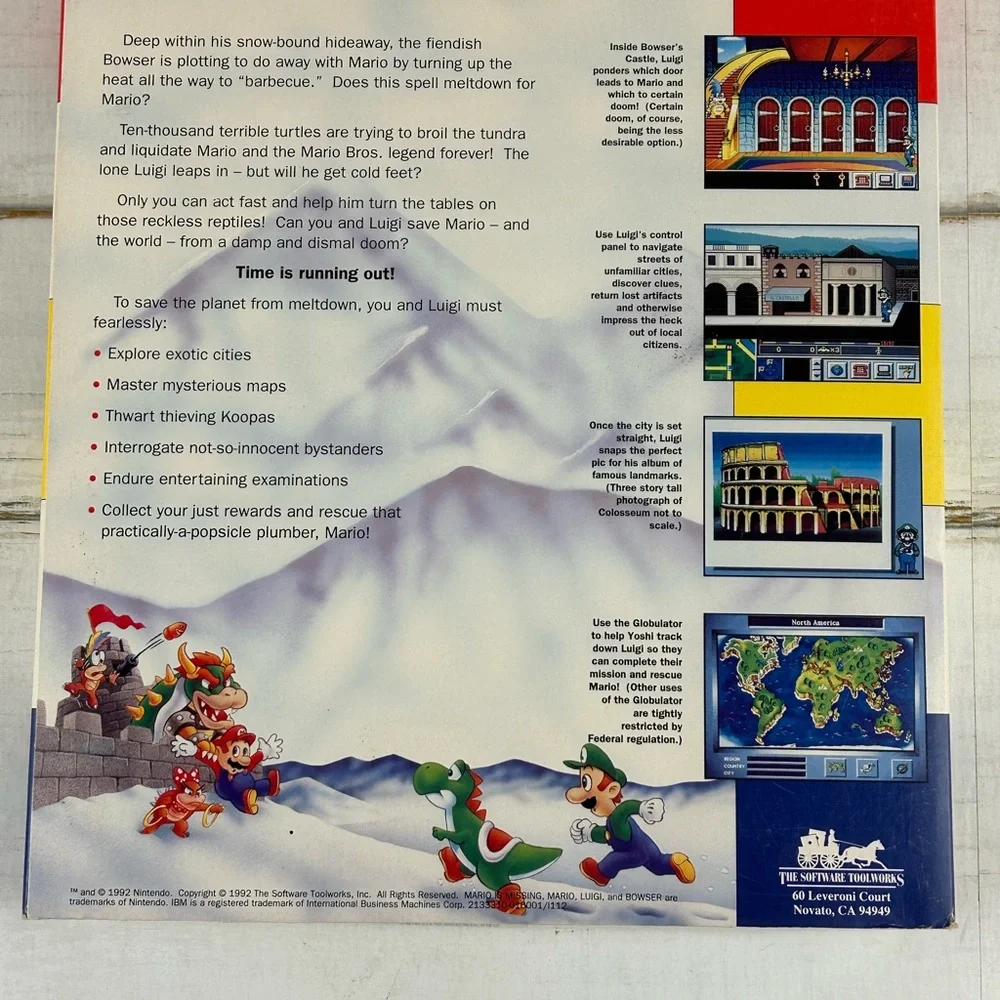 Nintendo Mario Is Missing! Vintage